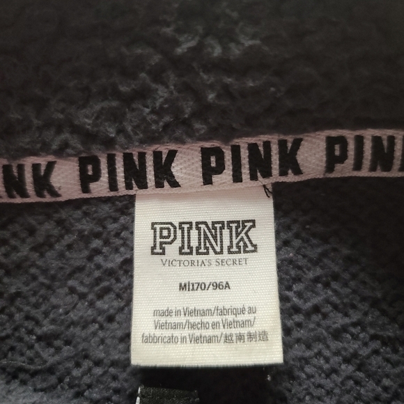 vs PINK Grey Teddy Sherpa Pullover Jacket - Picture 2 of 3